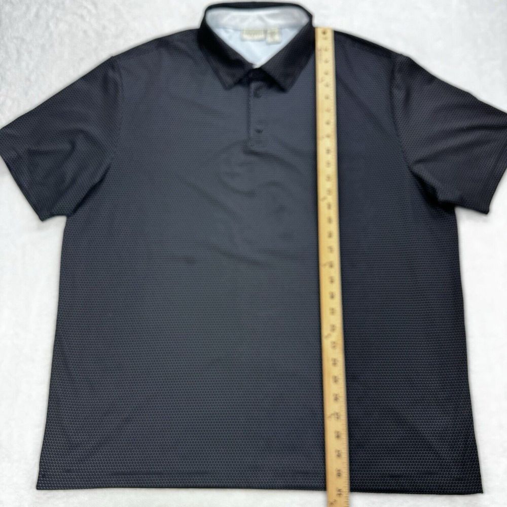 Rorie Whelan Golf Polo Men 2XL Black Dot Graphic S/S Performance - Picture 6 of 6